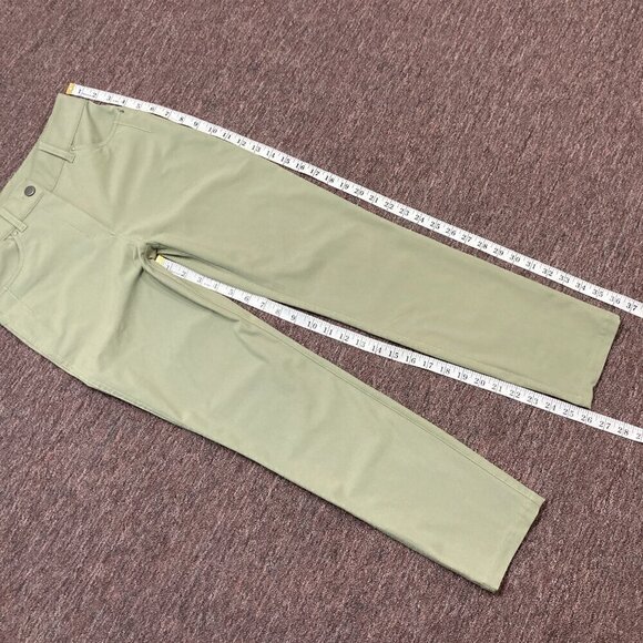 Lululemon City Sleek‎ 5 Pocket 7/8 Pants Womens Size 2 Green Stretch - Like New - Picture 9 of 10